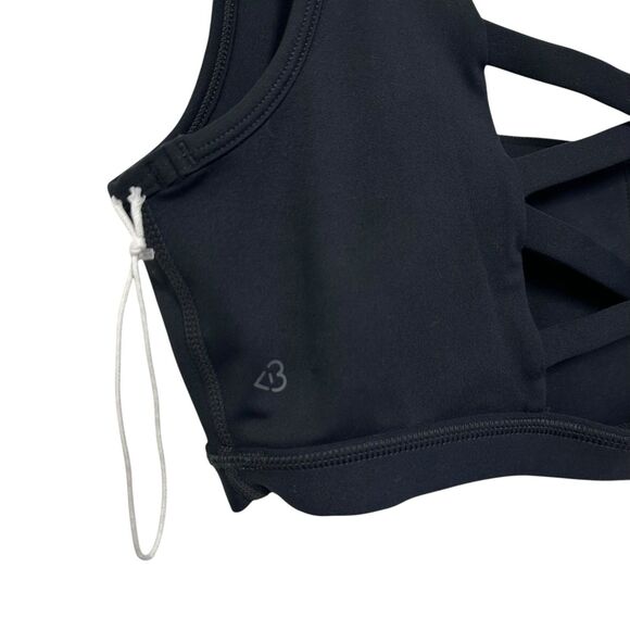 Blogilates Criss Cross Sports Bra Womens Large Black Unpadded Stretch - Picture 3 of 8